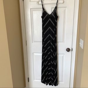 LOFT striped maxi dress